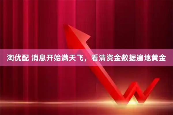 淘优配 消息开始满天飞,看清资金数据遍地黄金